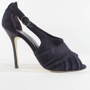 Manolo Blahnik Mazhamar heels / open toe booties